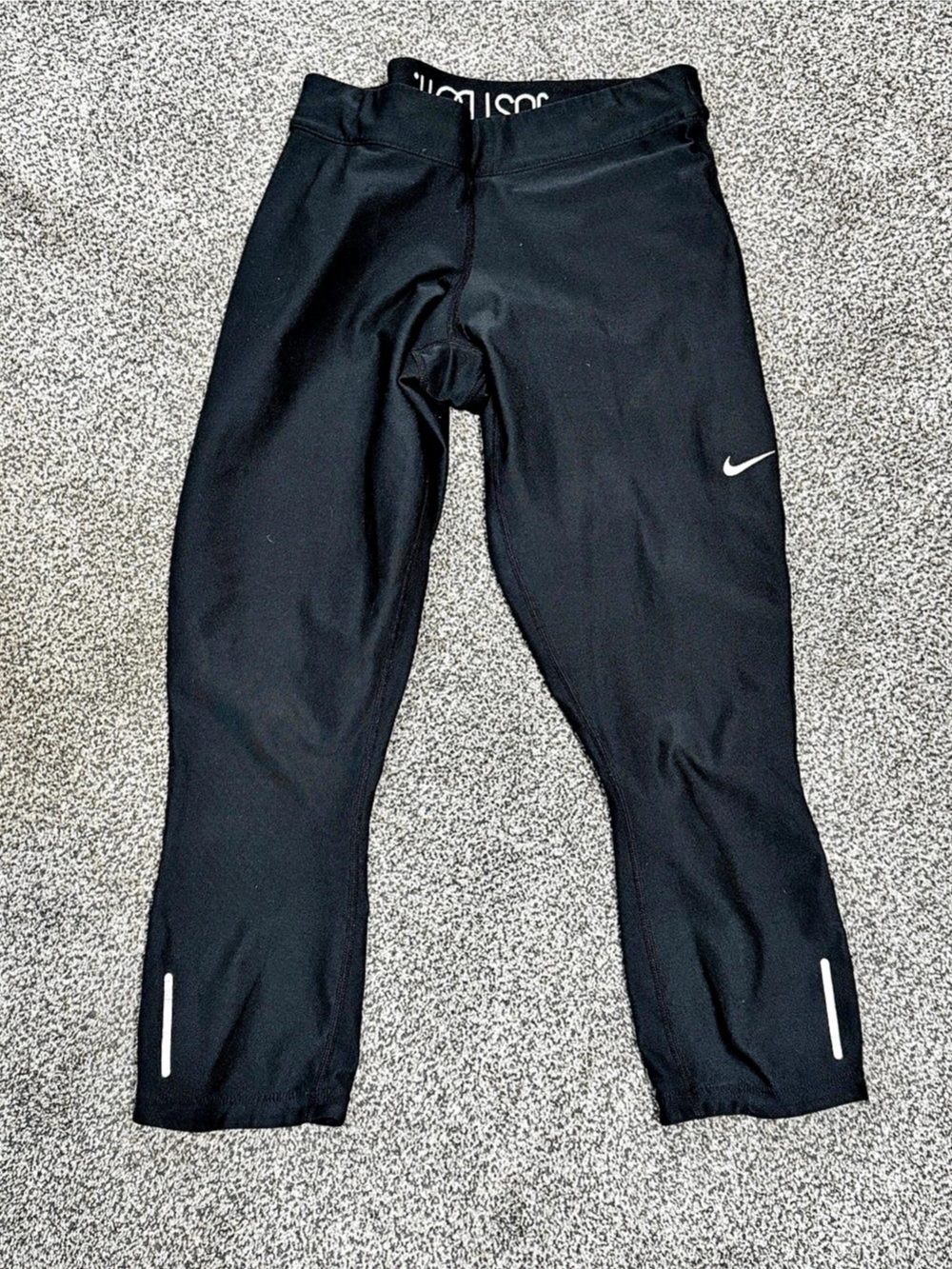 Nike Just Do It Dri-FIT Leggings Women's Black Athletic Size Medium